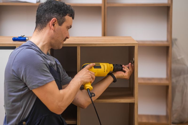 Built In Bookcase Installation in Fairfax, VA